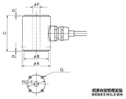 日本NTS  LCH-10KN稱重傳感器產品尺寸